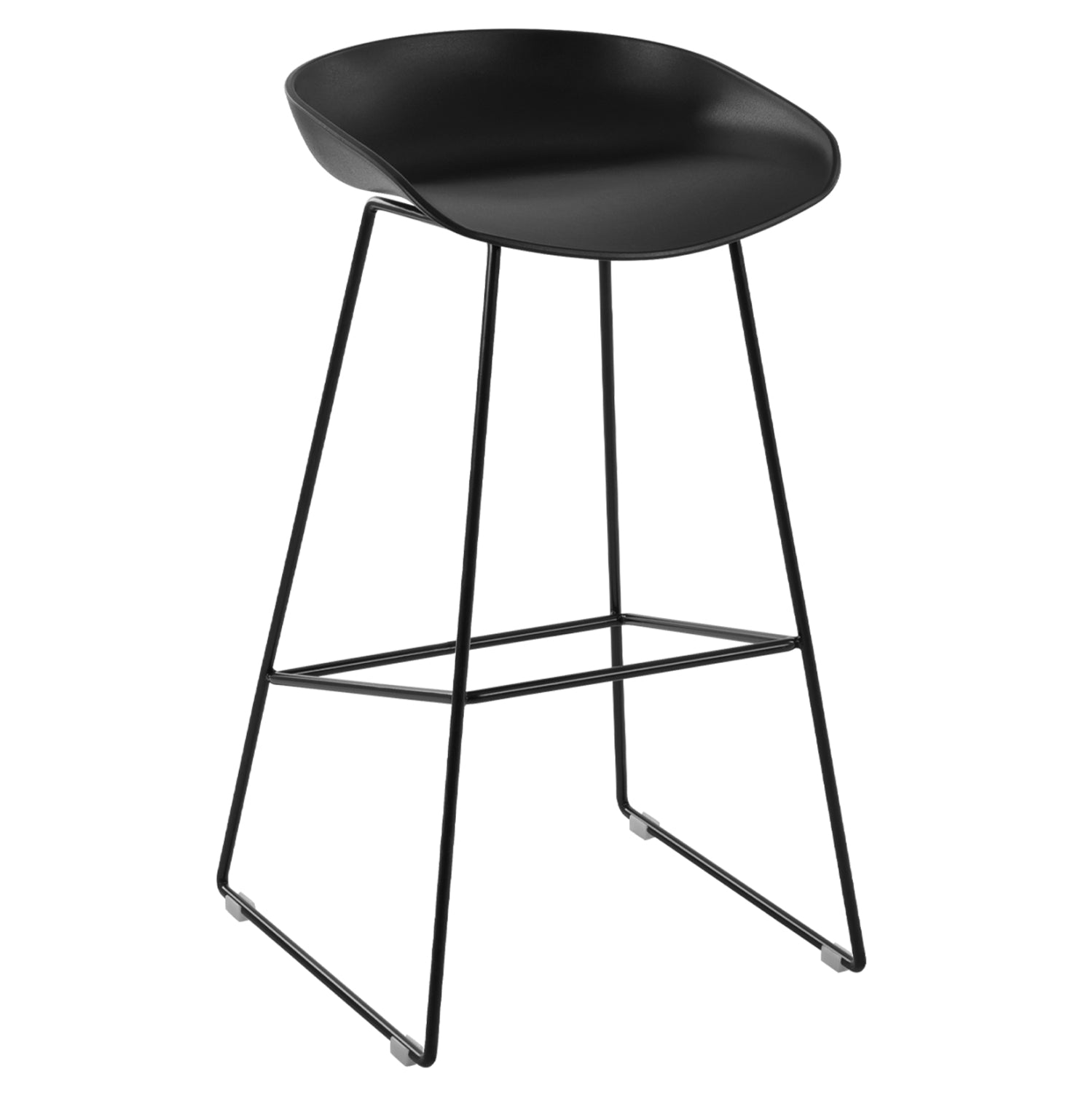 ΣΚΑΜΠΟ ΜΕΤΑΛΛΙΚΟ NAILA HM8450.02 ΜΕ ΚΑΘΙΣΜΑ PP ΜΑΥΡΟ 47x47x83 εκ. - Pakobazaar