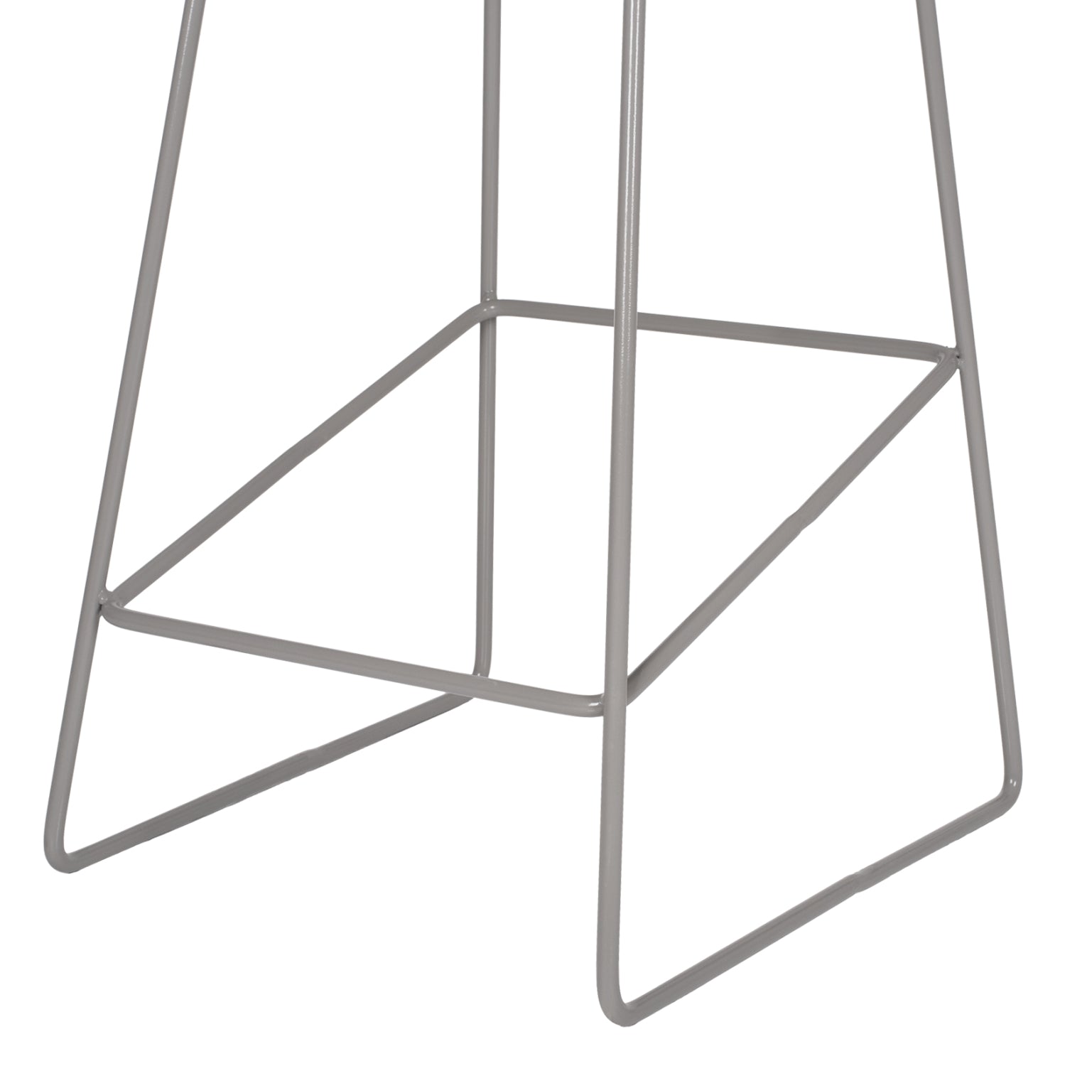 ΣΚΑΜΠΟ ΜΕΤΑΛΛΙΚΟ NAILA HM8450.10 ΜΕ ΚΑΘΙΣΜΑ PP ΓΚΡΙ 47x47x83 εκ. - Pakobazaar