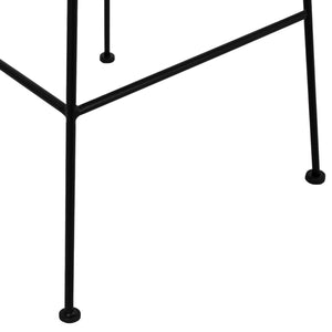 ΣΚΑΜΠΟ ΜΕΤΑΛΛΙΚΟ ΜΕ ΜΑΞΙΛΑΡΙ ALLEGRA HM5455 ΜΕ WICKER ΜΠΕΖ 46,5x55x117,5Υ εκ. - Pakobazaar