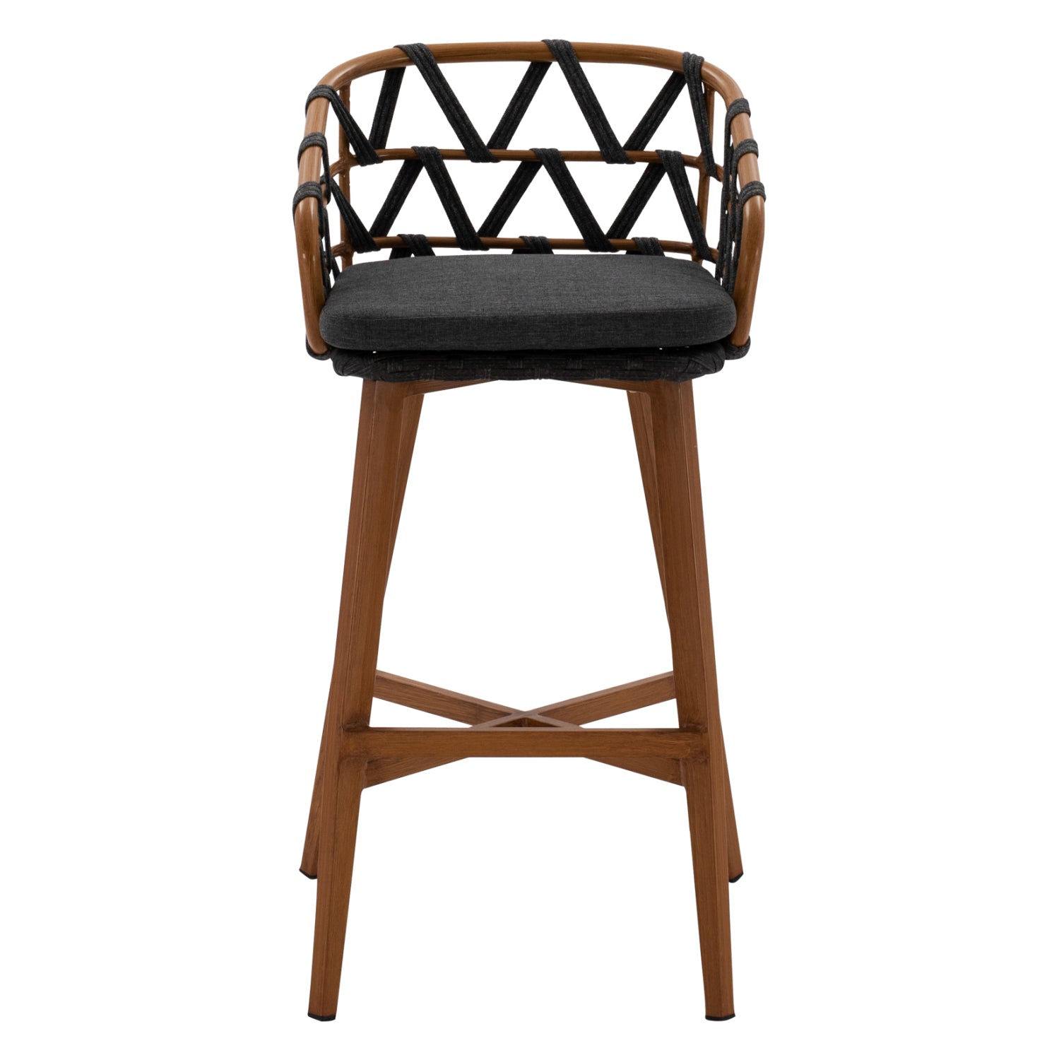 ΣΚΑΜΠΟ ΜΠΑΡ ΑΛΟΥΜΙΝΙΟΥ RICKO HM5781.11 ΚΑΦΕ ΣΚΕΛΕΤΟΣ--ΑΝΘΡΑΚΙ STRAP 56x59x102Υεκ. - Pakobazaar