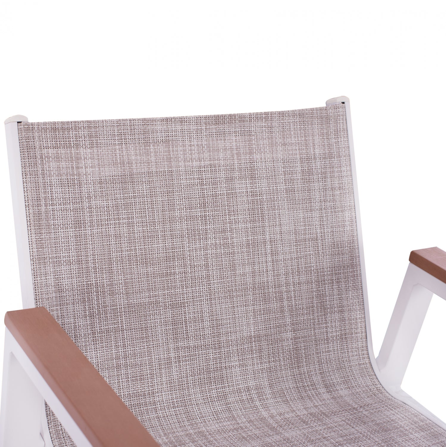 ΣΚΑΜΠΟ ΜΠΑΡ ΑΛΟΥΜΙΝΙΟΥ ΛΕΥΚΟ ΜΕ POLYWOOD 52 x 58 x 108 εκ. HM5790.01 - Pakobazaar