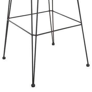 ΣΚΑΜΠΟ ΜΠΑΡ ΕΞ.ΧΩΡΟΥ ALLEGRA HM5452.11 ΜΕΤΑΛΛΟ&ΜΑΞΙΛΑΡΙ ΜΑΥΡΟ-ΜΠΕΖ WICKER 52x51x103Y εκ - Pakobazaar