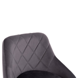 ΣΚΑΜΠΟ ΜΠΑΡ ROSE HM204.41 ΜΕ ΑΜΟΡΤΙΣΕΡ ΧΡΩΜΙΟΥ & ΓΚΡΙ ΒΕΛΟΥΔΟ 48x45x105Υεκ. - Pakobazaar