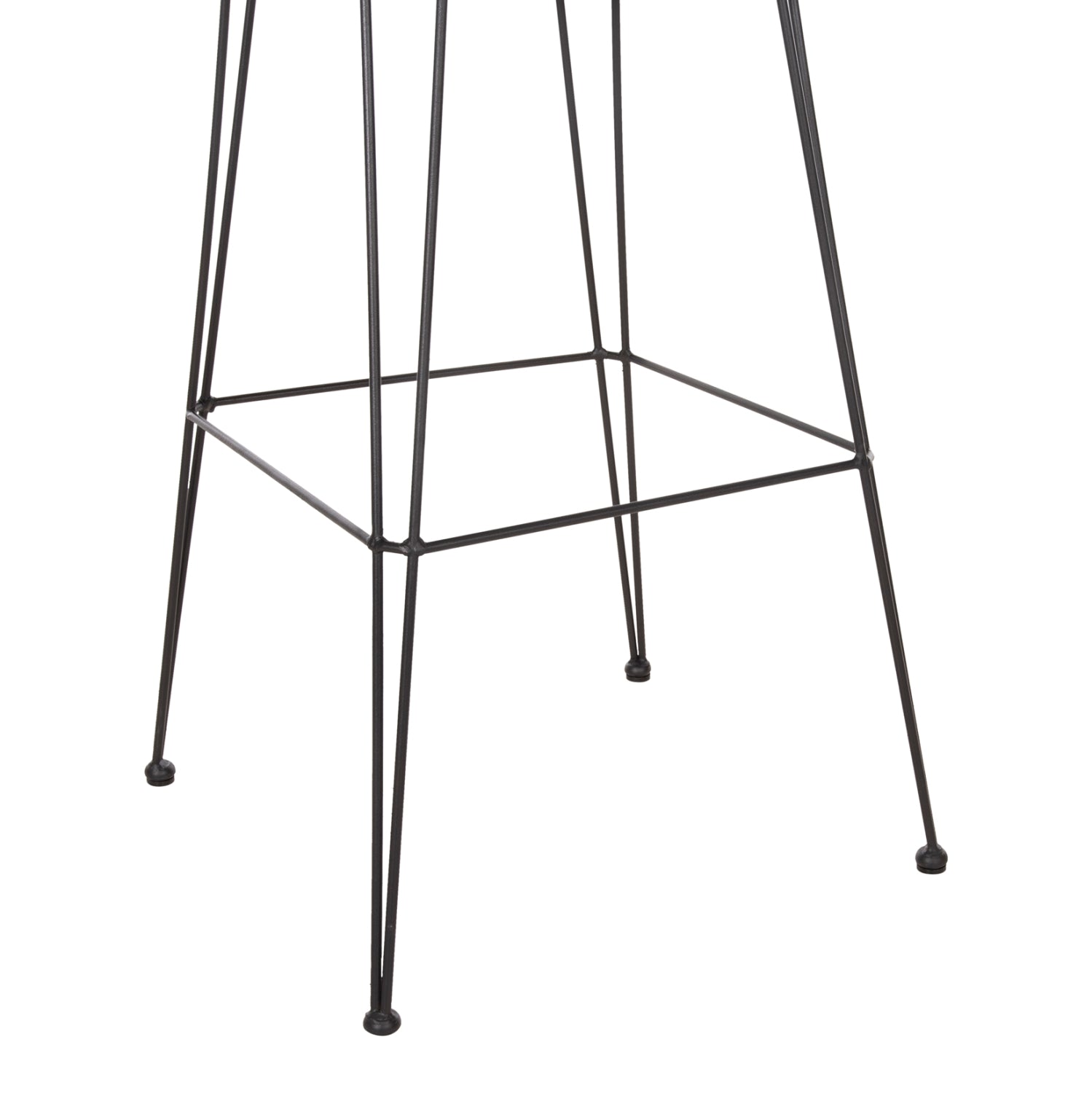 ΣΚΑΜΠΟ ΜΠΑΡ ALLEGRA HM5690.11 ΜΕΤΑΛΛΟ&ΜΑΞΙΛΑΡΙ ΜΑΥΡΟ-WICKER ΜΠΕΖ 55x54x108Υεκ. - Pakobazaar