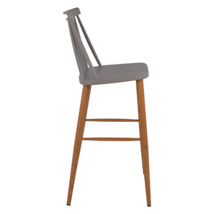 ΣΚΑΜΠΟ ΜΠΑΡ HM8459.10 VANESSA ΣΕ ΓΚΡΙ ΧΡΩΜΑ 43x49x107 εκ. - Pakobazaar