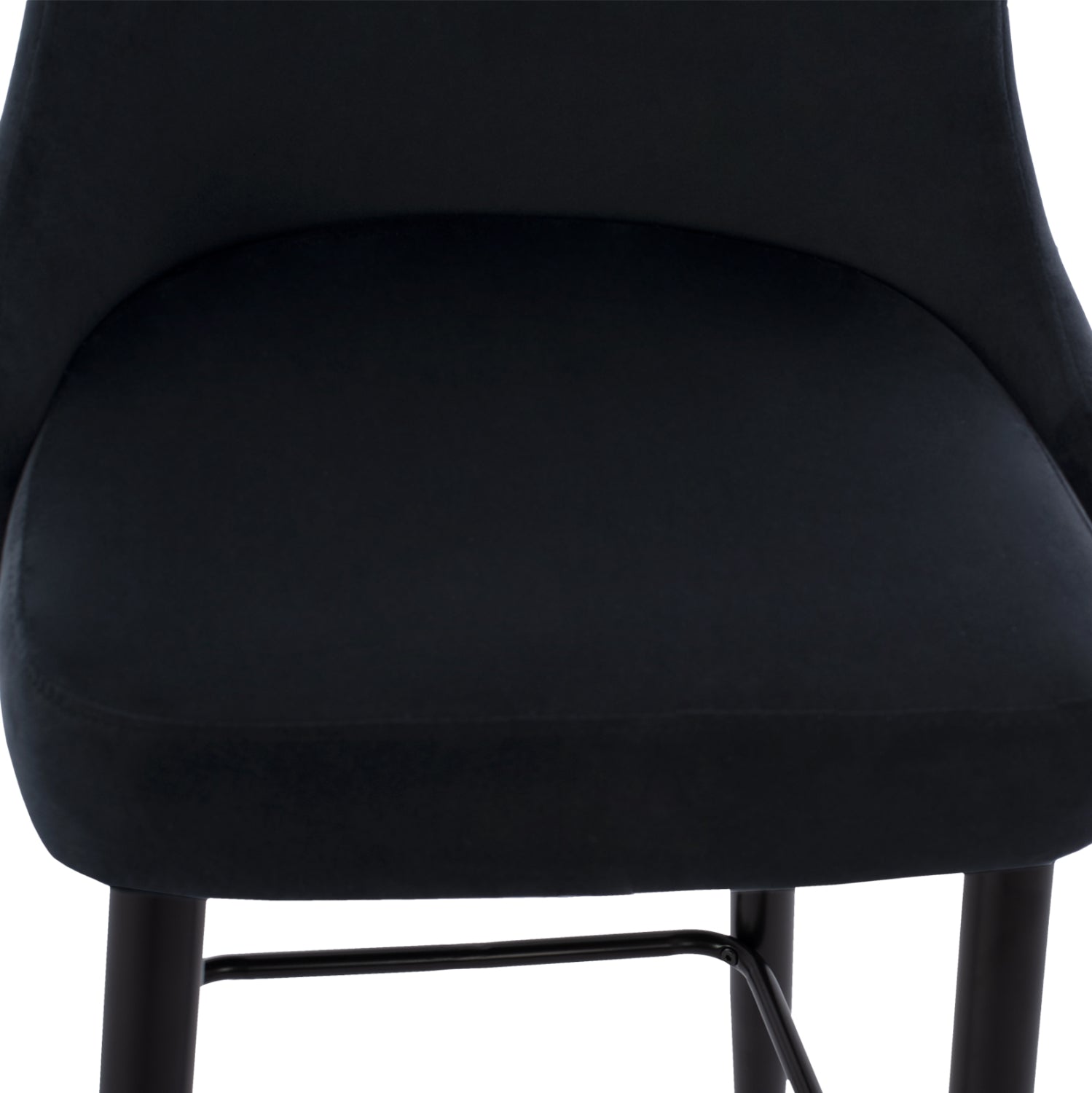ΣΚΑΜΠΟ ΜΠΑΡ SERENITY HM8519.04 ΒΕΛΟΥΔΟ ΜΑΥΡΟ ΜΕ ΜΕΤΑΛΛΙΚΟ ΣΚΕΛΕΤΟ 53x48x110 εκ. - Pakobazaar