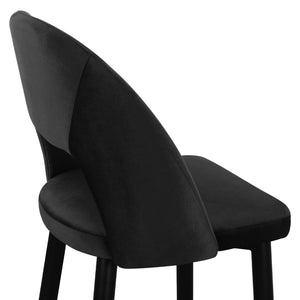 ΣΚΑΜΠΟ ΜΠΑΡ HARPER HM8526.04 ΒΕΛΟΥΔΟ ΜΑΥΡΟ ΜΕ ΜΕΤΑΛΛΙΚΟ ΣΚΕΛΕΤΟ 50Χ51Χ111Υ εκ. - Pakobazaar