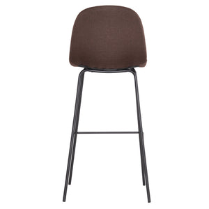 ΣΚΑΜΠΟ ΜΠΑΡ VINCENT HM8579.23 ΚΑΦΕ ΥΦΑΣΜΑ-ΜΑΥΡΟΣ ΜΕΤΑΛΛΙΚΟΣ ΣΚΕΛΕΤΟΣ 47x46x104Υεκ. - Pakobazaar