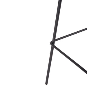 ΣΚΑΜΠΟ ΜΠΑΡ VINCENT HM8579.23 ΚΑΦΕ ΥΦΑΣΜΑ-ΜΑΥΡΟΣ ΜΕΤΑΛΛΙΚΟΣ ΣΚΕΛΕΤΟΣ 47x46x104Υεκ. - Pakobazaar