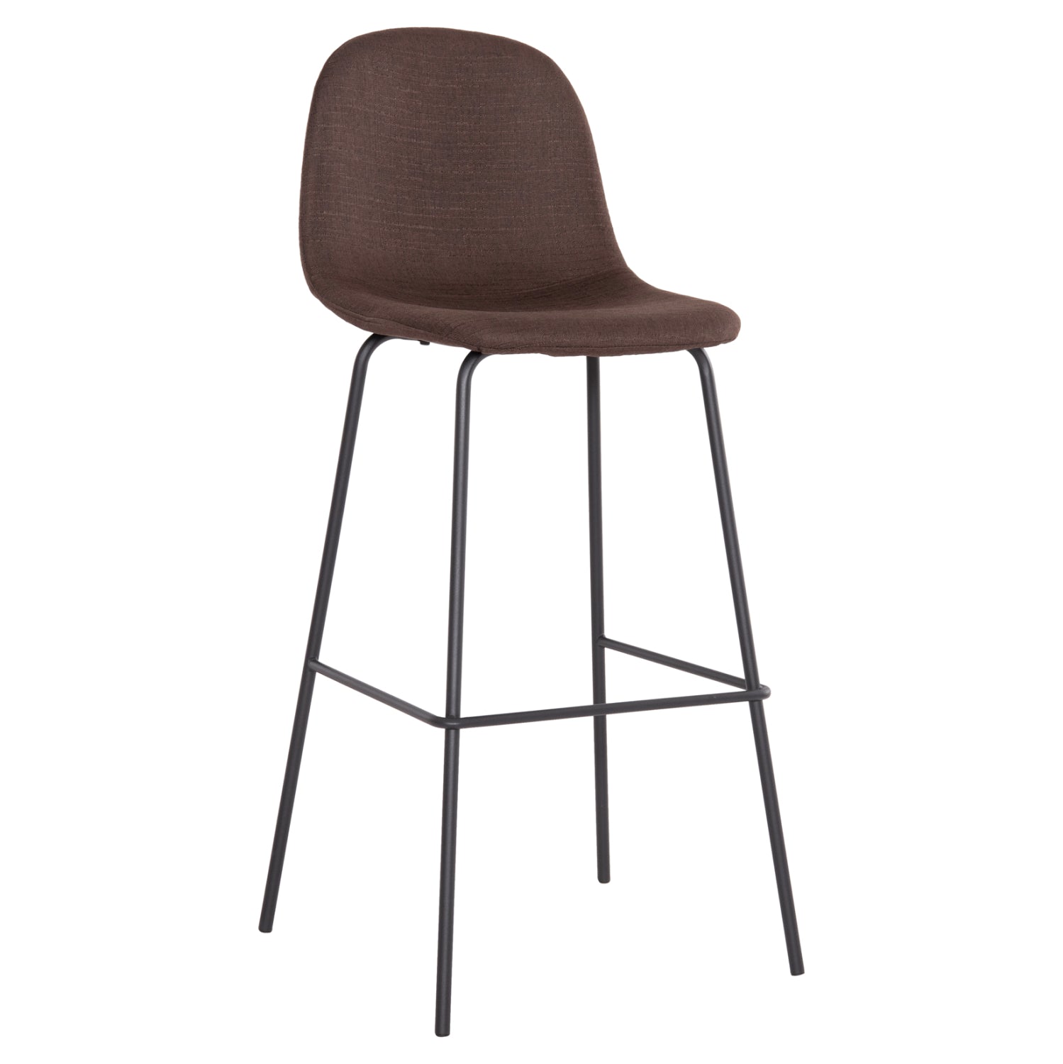 ΣΚΑΜΠΟ ΜΠΑΡ VINCENT HM8579.23 ΚΑΦΕ ΥΦΑΣΜΑ-ΜΑΥΡΟΣ ΜΕΤΑΛΛΙΚΟΣ ΣΚΕΛΕΤΟΣ 47x46x104Υεκ. - Pakobazaar