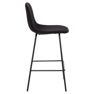 ΣΚΑΜΠΟ ΜΠΑΡ VINCENT HM9298.24 ΜΕΣΑΙΟΥ ΥΨΟΥΣ-ΜΑΥΡΟ ΥΦΑΣΜΑ-ΜΕΤΑΛΛΙΚΑ ΠΟΔΙΑ 43x50x92,5Υεκ - Pakobazaar