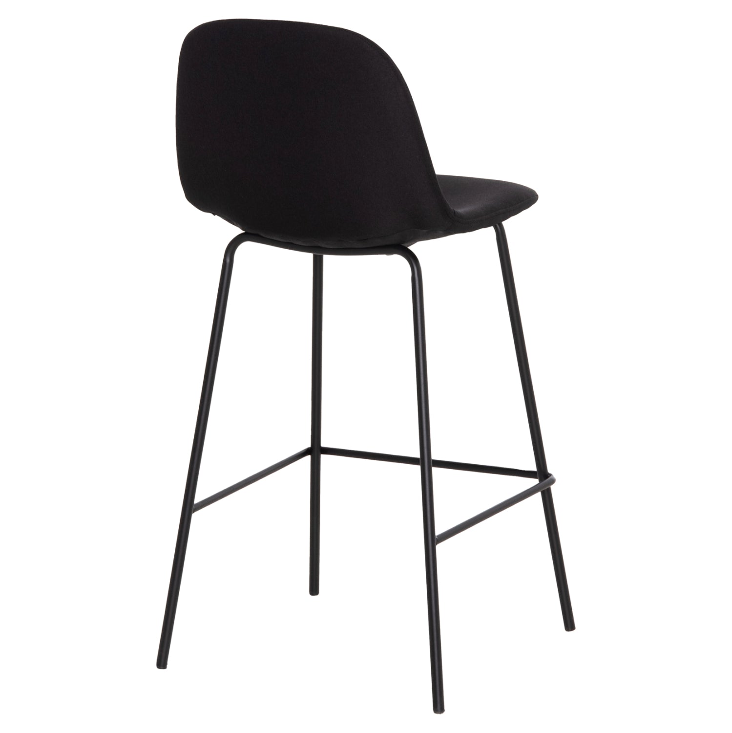 ΣΚΑΜΠΟ ΜΠΑΡ VINCENT HM9298.24 ΜΕΣΑΙΟΥ ΥΨΟΥΣ-ΜΑΥΡΟ ΥΦΑΣΜΑ-ΜΕΤΑΛΛΙΚΑ ΠΟΔΙΑ 43x50x92,5Υεκ - Pakobazaar