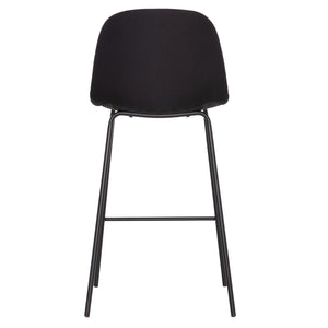 ΣΚΑΜΠΟ ΜΠΑΡ VINCENT HM9298.24 ΜΕΣΑΙΟΥ ΥΨΟΥΣ-ΜΑΥΡΟ ΥΦΑΣΜΑ-ΜΕΤΑΛΛΙΚΑ ΠΟΔΙΑ 43x50x92,5Υεκ - Pakobazaar