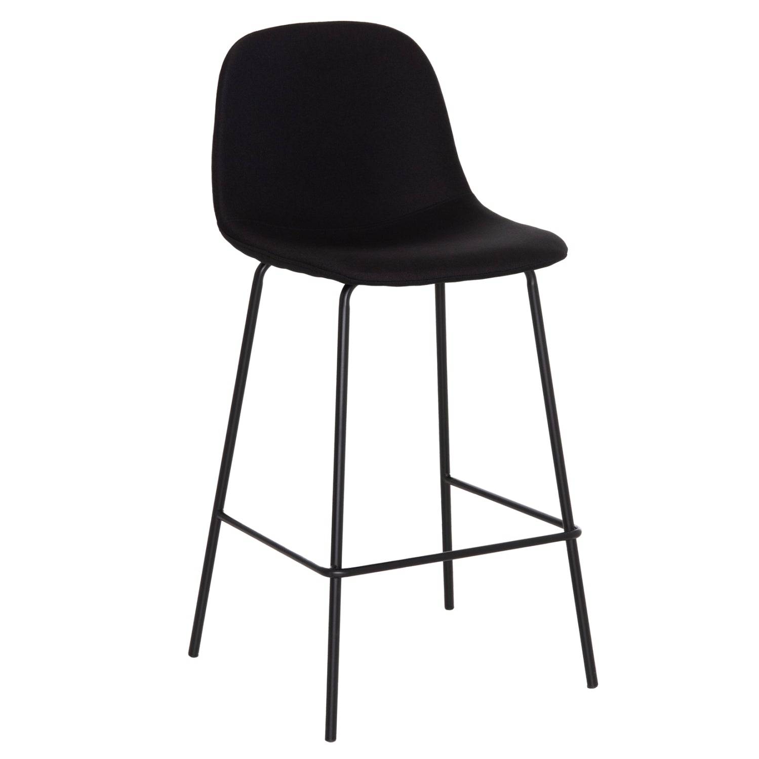 ΣΚΑΜΠΟ ΜΠΑΡ VINCENT HM9298.24 ΜΕΣΑΙΟΥ ΥΨΟΥΣ-ΜΑΥΡΟ ΥΦΑΣΜΑ-ΜΕΤΑΛΛΙΚΑ ΠΟΔΙΑ 43x50x92,5Υεκ - Pakobazaar