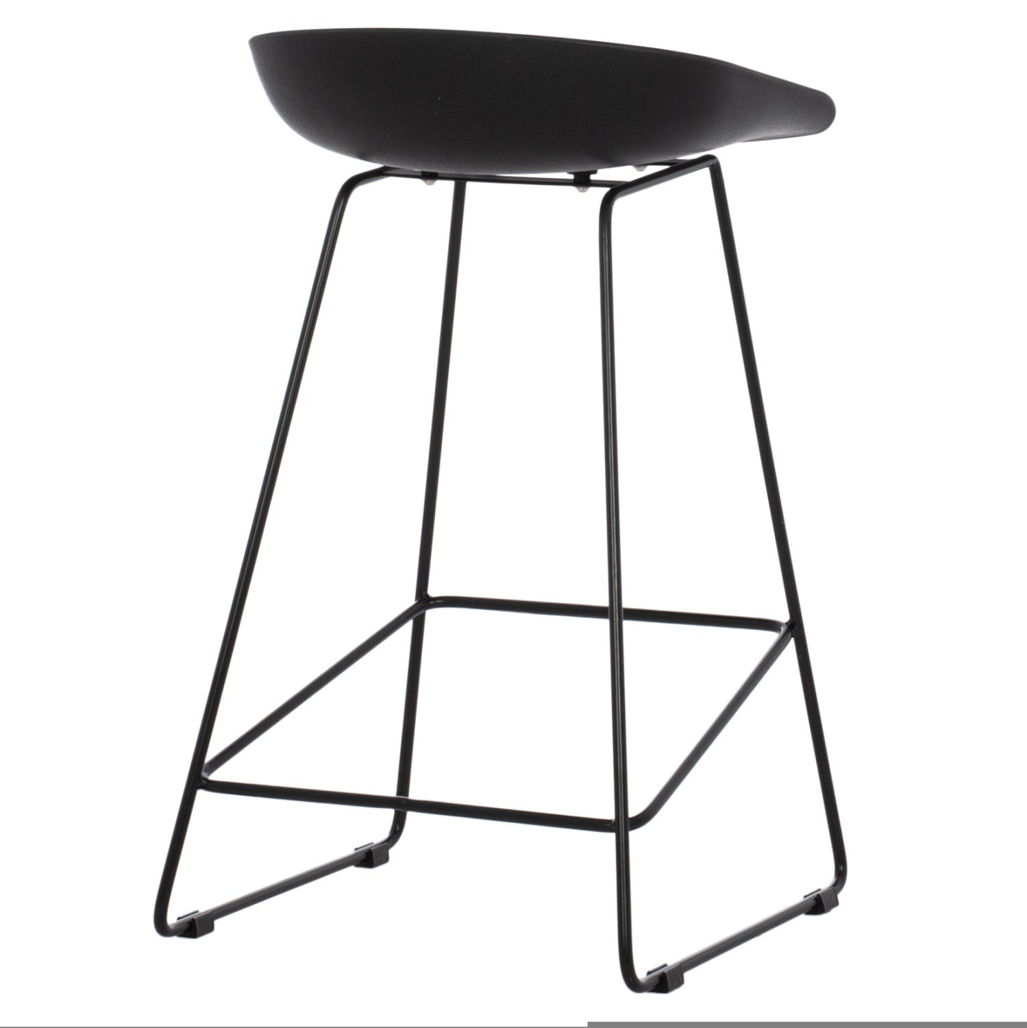 ΣΚΑΜΠΟ ΜΠΑΡ NAILA HM9299.02 ΜΑΥΡΟ ΜΕΣΑΙΟΥ ΥΨΟΥΣ 44x44x74Yεκ. - Pakobazaar
