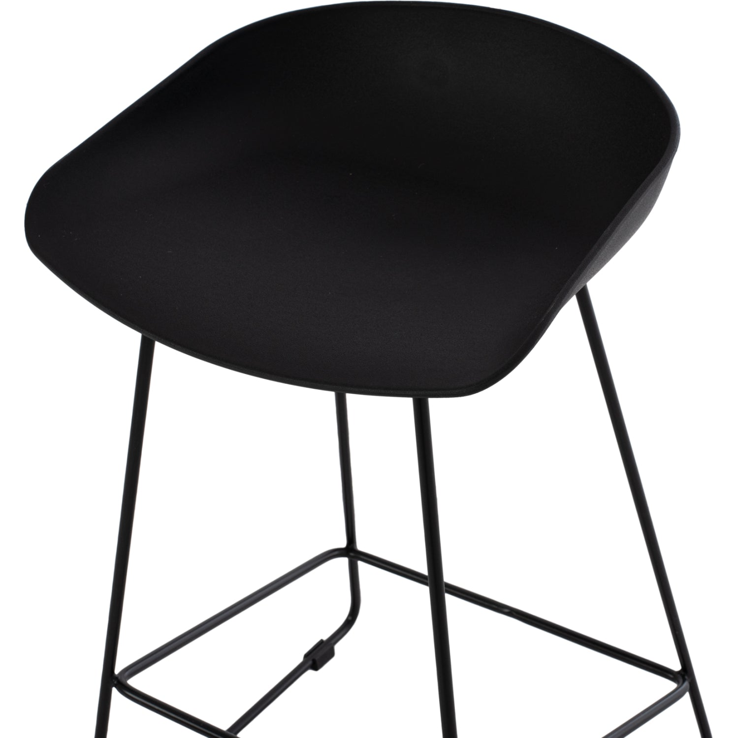 ΣΚΑΜΠΟ ΜΠΑΡ NAILA HM9299.02 ΜΑΥΡΟ ΜΕΣΑΙΟΥ ΥΨΟΥΣ 44x44x74Yεκ. - Pakobazaar