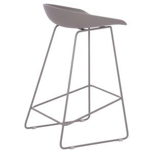 ΣΚΑΜΠΟ ΜΠΑΡ NAILA HM9299.10 ΓΚΡΙ ΜΕΣΑΙΟΥ ΥΨΟΥΣ 44x44x74Yεκ. - Pakobazaar