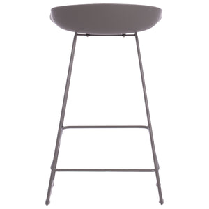 ΣΚΑΜΠΟ ΜΠΑΡ NAILA HM9299.10 ΓΚΡΙ ΜΕΣΑΙΟΥ ΥΨΟΥΣ 44x44x74Yεκ. - Pakobazaar