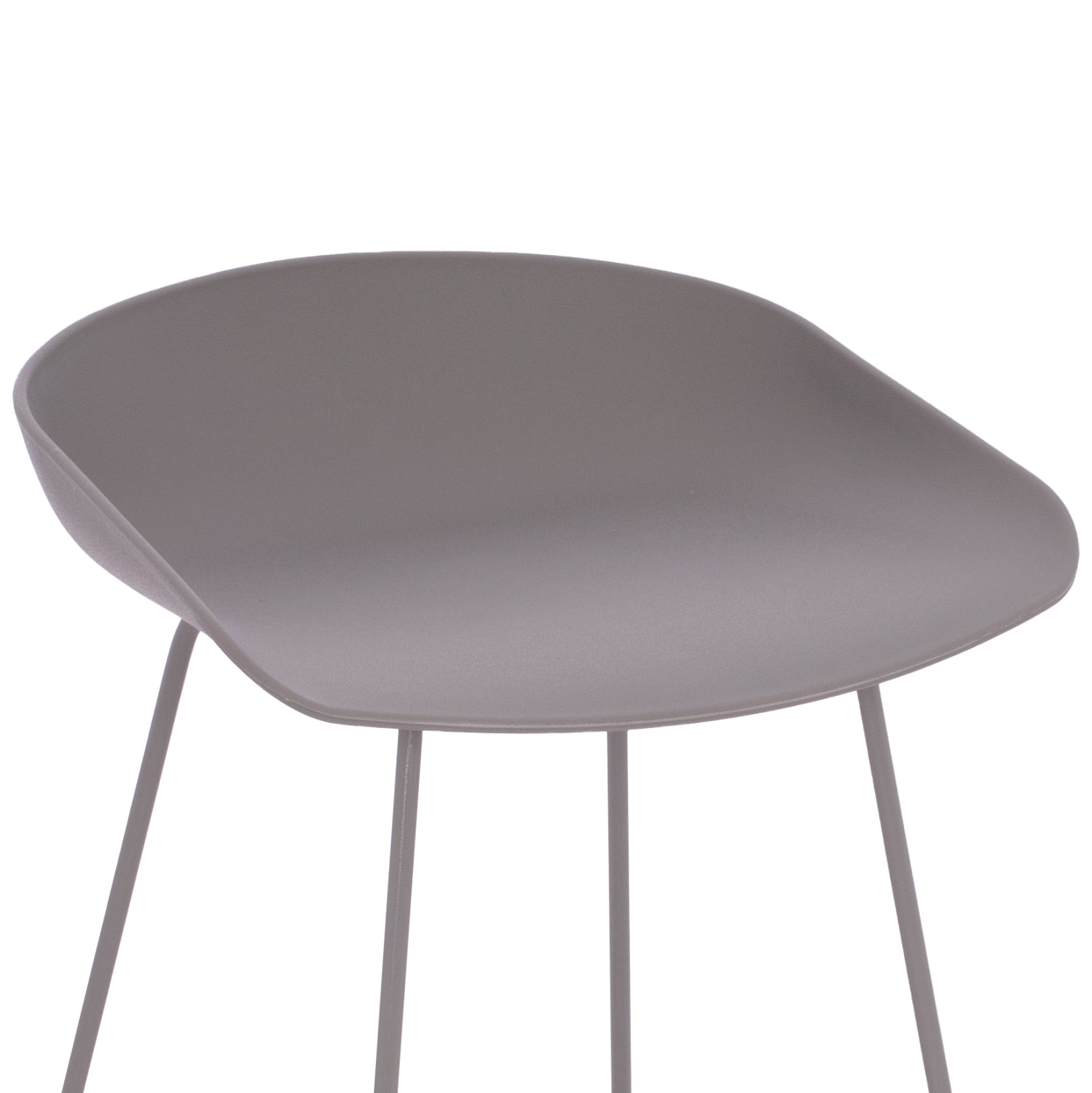 ΣΚΑΜΠΟ ΜΠΑΡ NAILA HM9299.10 ΓΚΡΙ ΜΕΣΑΙΟΥ ΥΨΟΥΣ 44x44x74Yεκ. - Pakobazaar