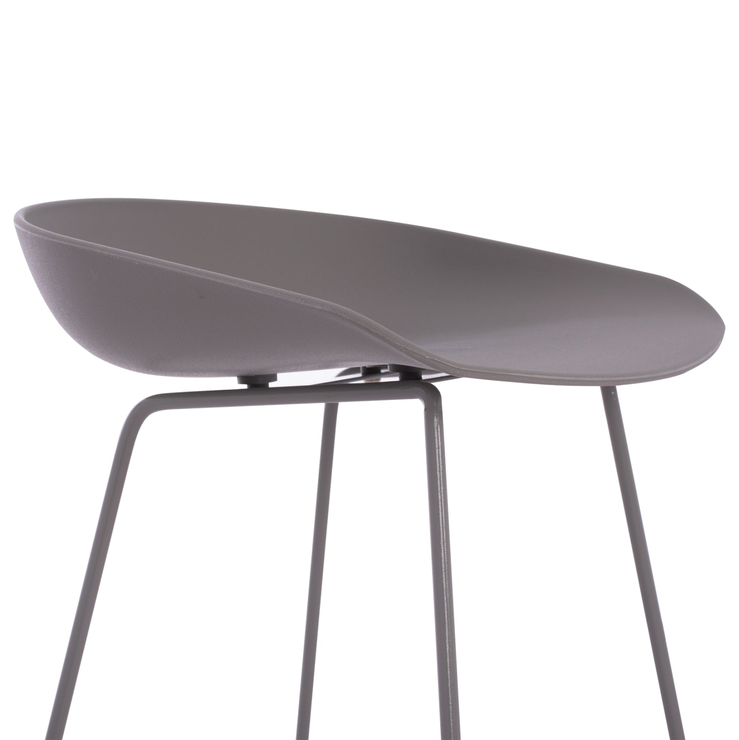 ΣΚΑΜΠΟ ΜΠΑΡ NAILA HM9299.10 ΓΚΡΙ ΜΕΣΑΙΟΥ ΥΨΟΥΣ 44x44x74Yεκ. - Pakobazaar