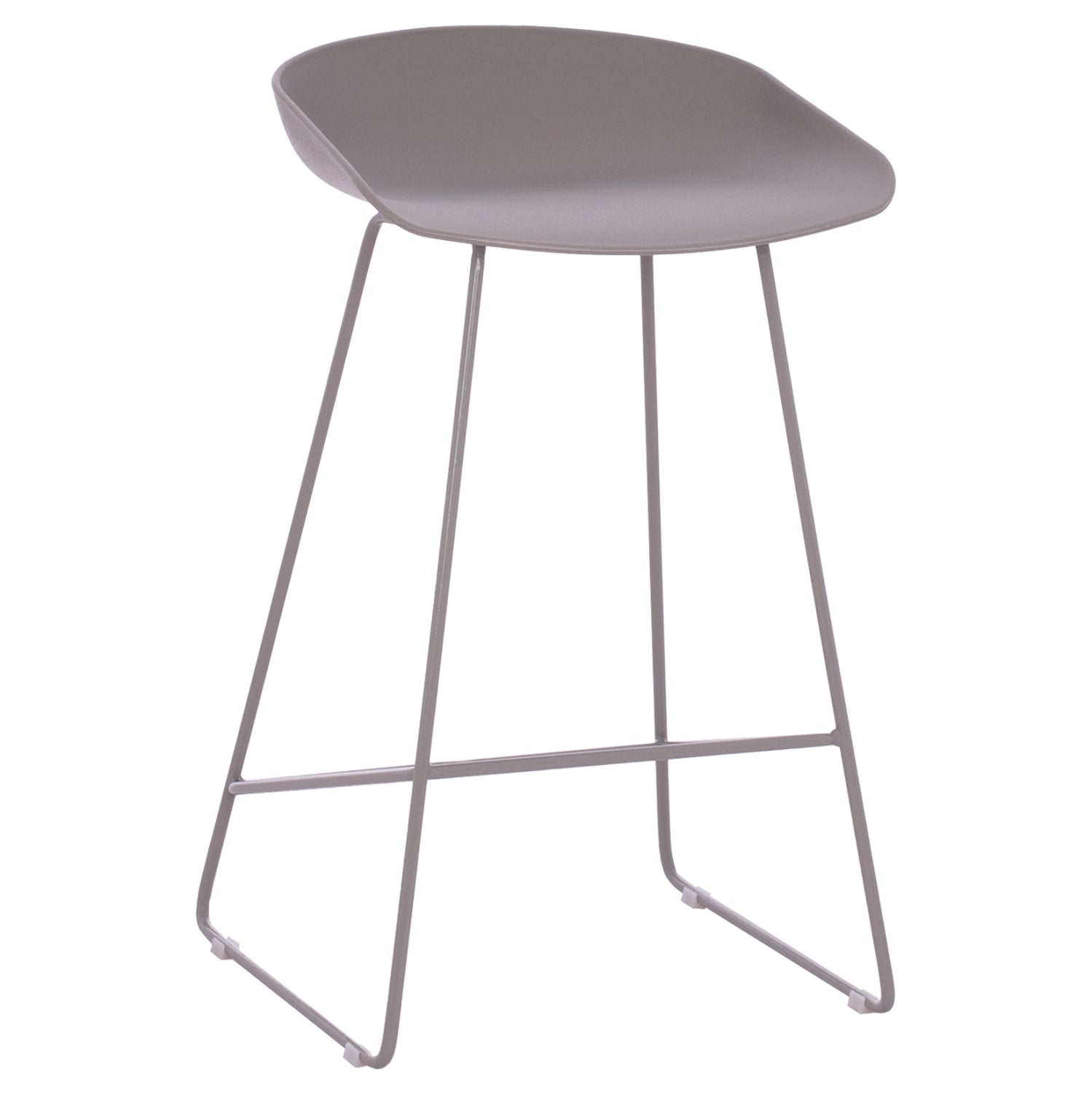 ΣΚΑΜΠΟ ΜΠΑΡ NAILA HM9299.10 ΓΚΡΙ ΜΕΣΑΙΟΥ ΥΨΟΥΣ 44x44x74Yεκ. - Pakobazaar