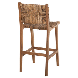 ΣΚΑΜΠΟ ΜΠΑΡ WALTER HM9841 ΞΥΛO TEAK ΣΕ ΦΥΣΙΚΟ-ΨΑΘΑ 46x55x105Υ εκ. - Pakobazaar