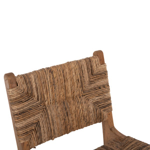 ΣΚΑΜΠΟ ΜΠΑΡ WALTER HM9841 ΞΥΛO TEAK ΣΕ ΦΥΣΙΚΟ-ΨΑΘΑ 46x55x105Υ εκ. - Pakobazaar