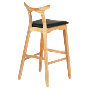 ΣΚΑΜΠΟ ΜΠΑΡ USOPP HM9951.01 RUBBERWOOD ΣΕ ΟΑΚ-ΜΑΥΡΟ PU 43x41x100Υεκ. - Pakobazaar