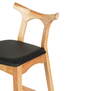 ΣΚΑΜΠΟ ΜΠΑΡ USOPP HM9951.01 RUBBERWOOD ΣΕ ΟΑΚ-ΜΑΥΡΟ PU 43x41x100Υεκ. - Pakobazaar