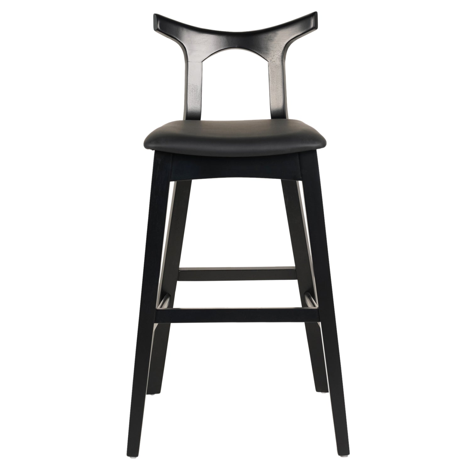 ΣΚΑΜΠΟ ΜΠΑΡ USOPP HM9951.02 RUBBERWOOD & PU ΣΕ ΜΑΥΡΟ 49x53x99,5Υεκ. - Pakobazaar