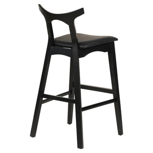 ΣΚΑΜΠΟ ΜΠΑΡ USOPP HM9951.02 RUBBERWOOD & PU ΣΕ ΜΑΥΡΟ 49x53x99,5Υεκ. - Pakobazaar