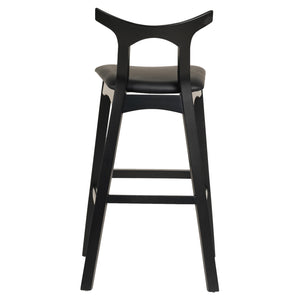 ΣΚΑΜΠΟ ΜΠΑΡ USOPP HM9951.02 RUBBERWOOD & PU ΣΕ ΜΑΥΡΟ 49x53x99,5Υεκ. - Pakobazaar