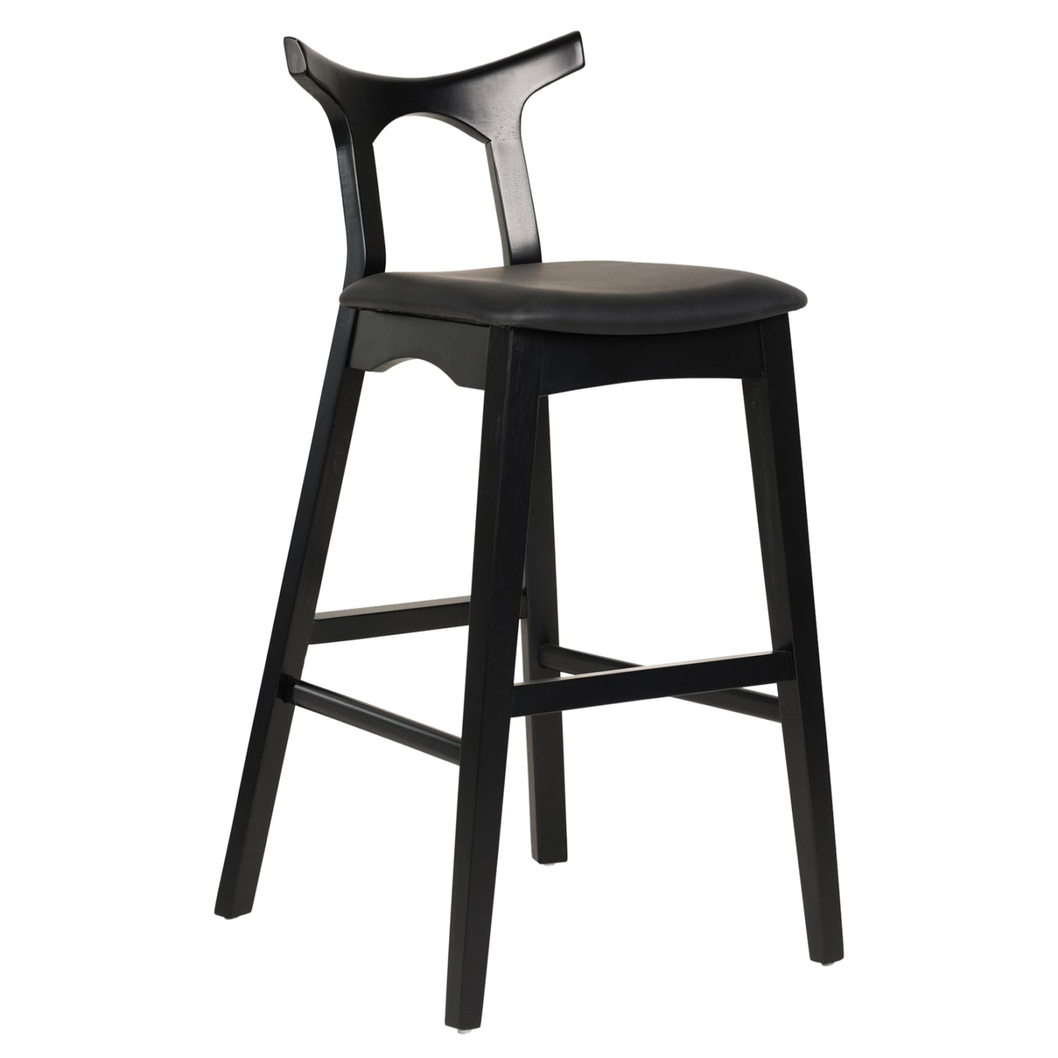 ΣΚΑΜΠΟ ΜΠΑΡ USOPP HM9951.02 RUBBERWOOD & PU ΣΕ ΜΑΥΡΟ 49x53x99,5Υεκ. - Pakobazaar
