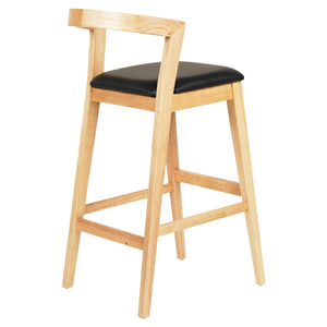 ΣΚΑΜΠΟ ΜΠΑΡ NAMI HM9952.01 RUBBERWOOD ΣΕ ΟΑΚ-ΜΑΥΡΟ PU 47,5x59x102,5Υεκ. - Pakobazaar