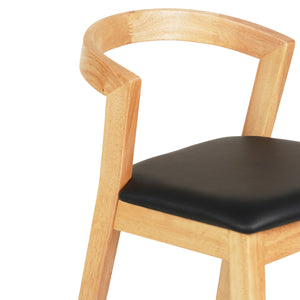 ΣΚΑΜΠΟ ΜΠΑΡ NAMI HM9952.01 RUBBERWOOD ΣΕ ΟΑΚ-ΜΑΥΡΟ PU 47,5x59x102,5Υεκ. - Pakobazaar