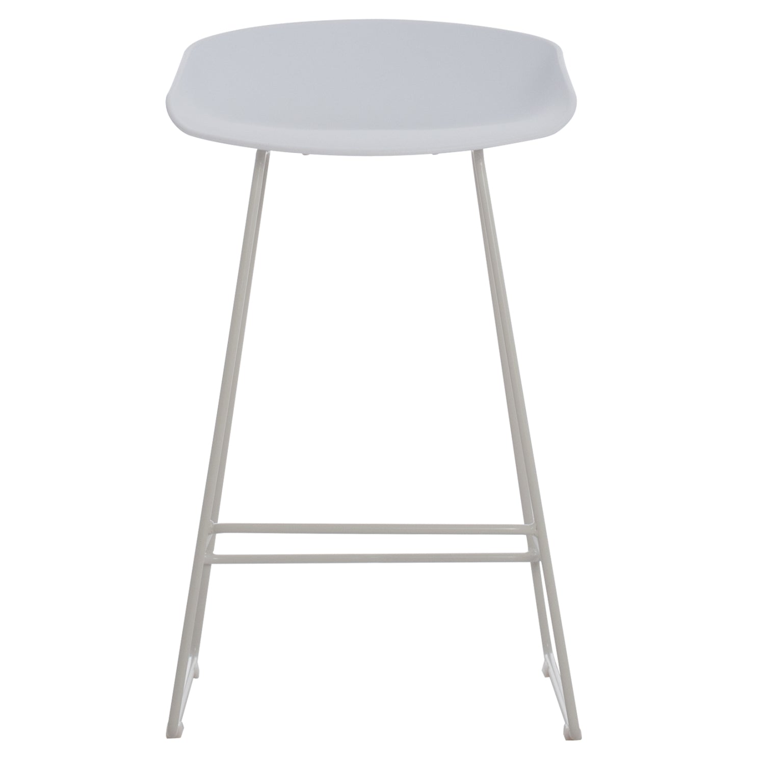 ΣΚΑΜΠΟ ΜΠΑΡ NAILA HM9299.01 ΛΕΥΚΟ ΜΕΣΑΙΟΥ ΥΨΟΥΣ 44x44x74Yεκ. - Pakobazaar