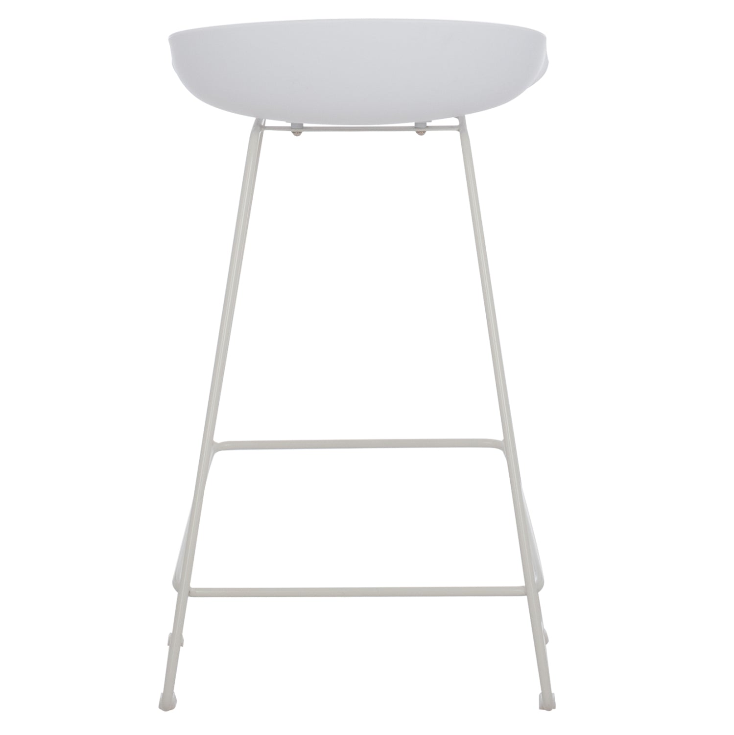 ΣΚΑΜΠΟ ΜΠΑΡ NAILA HM9299.01 ΛΕΥΚΟ ΜΕΣΑΙΟΥ ΥΨΟΥΣ 44x44x74Yεκ. - Pakobazaar