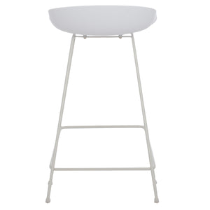 ΣΚΑΜΠΟ ΜΠΑΡ NAILA HM9299.01 ΛΕΥΚΟ ΜΕΣΑΙΟΥ ΥΨΟΥΣ 44x44x74Yεκ. - Pakobazaar