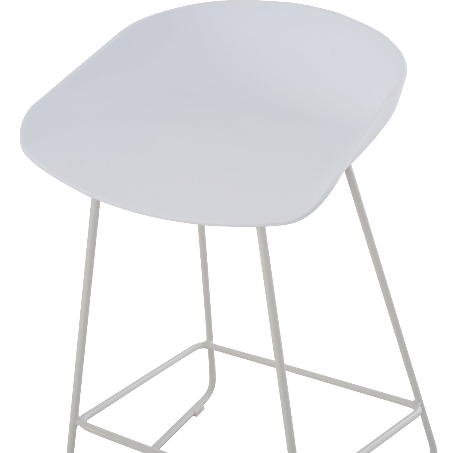 ΣΚΑΜΠΟ ΜΠΑΡ NAILA HM9299.01 ΛΕΥΚΟ ΜΕΣΑΙΟΥ ΥΨΟΥΣ 44x44x74Yεκ. - Pakobazaar
