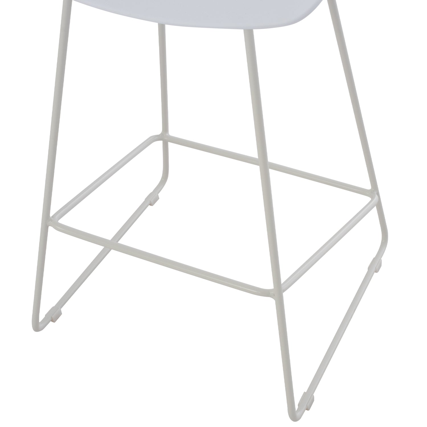 ΣΚΑΜΠΟ ΜΠΑΡ NAILA HM9299.01 ΛΕΥΚΟ ΜΕΣΑΙΟΥ ΥΨΟΥΣ 44x44x74Yεκ. - Pakobazaar