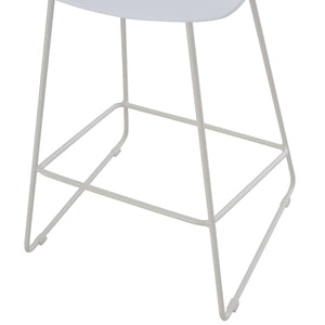 ΣΚΑΜΠΟ ΜΠΑΡ NAILA HM9299.01 ΛΕΥΚΟ ΜΕΣΑΙΟΥ ΥΨΟΥΣ 44x44x74Yεκ. - Pakobazaar