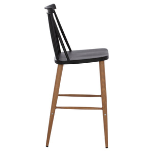 ΣΚΑΜΠΟ ΜΠΑΡ VANESSA ΜΑΥΡΟ ΜΕΣΑΙΟΥ ΥΨΟΥΣ HM9300.02  43x45x97Υεκ. - Pakobazaar