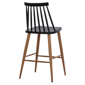ΣΚΑΜΠΟ ΜΠΑΡ VANESSA ΜΑΥΡΟ ΜΕΣΑΙΟΥ ΥΨΟΥΣ HM9300.02  43x45x97Υεκ. - Pakobazaar
