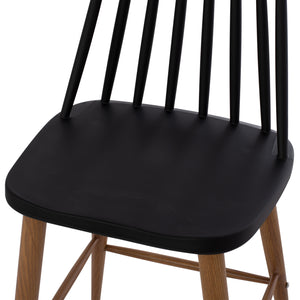 ΣΚΑΜΠΟ ΜΠΑΡ VANESSA ΜΑΥΡΟ ΜΕΣΑΙΟΥ ΥΨΟΥΣ HM9300.02  43x45x97Υεκ. - Pakobazaar
