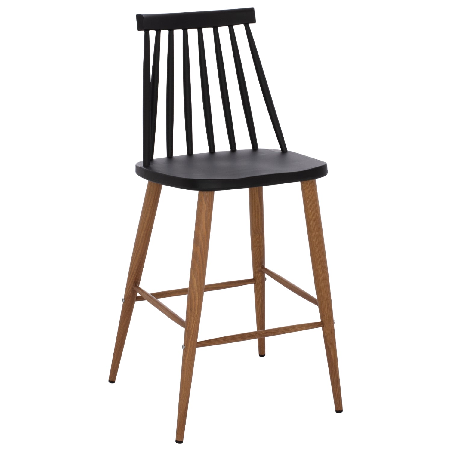 ΣΚΑΜΠΟ ΜΠΑΡ VANESSA ΜΑΥΡΟ ΜΕΣΑΙΟΥ ΥΨΟΥΣ HM9300.02  43x45x97Υεκ. - Pakobazaar