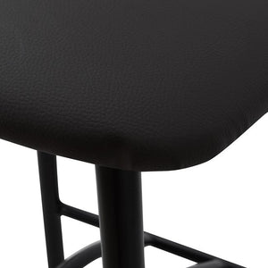 ΣΚΑΜΠΩ ΜΠΑΡ  ΜΑΥΡΟ ΜΕΤΑΛΛΙΚΟ ΚΥΜΑ ΜΕ PU ΚΑΦΕ 40x44x114 εκ - Pakobazaar