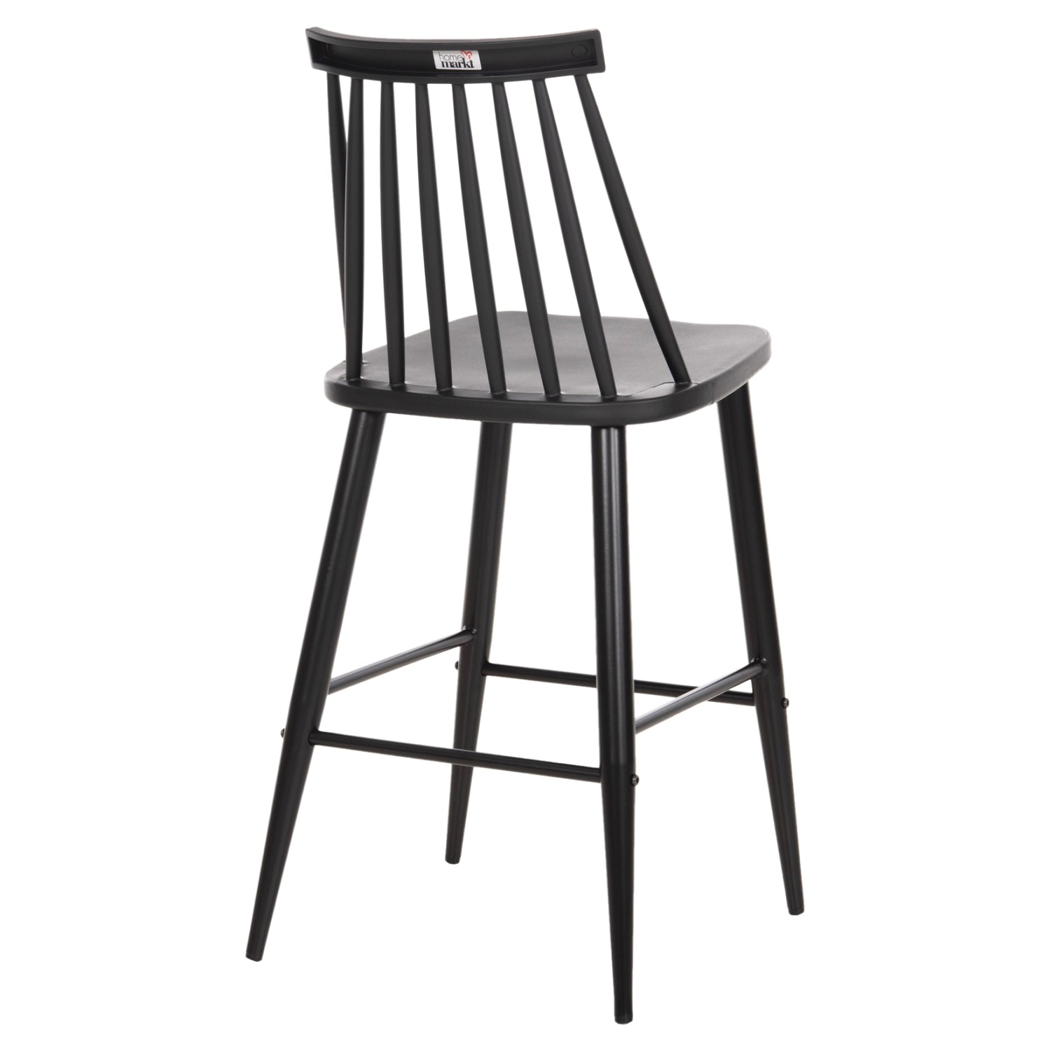 ΣΚΑΜΠΟ ΜΠΑΡ ΜΕΣΑΙΟΥ ΥΨΟΥΣ VANESSA HM9300.12 ΠΟΛΥΠΡΟΠΥΛΕΝΙΟ & ΜΕΤΑΛΛΟ-ΜΑΥΡΟ 45,5x46x97Υ εκ. - Pakobazaar