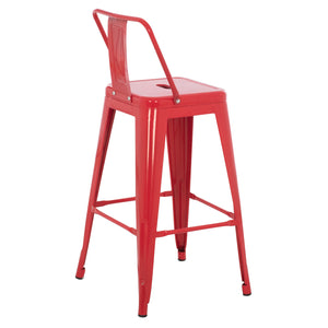 ΣΚΑΜΠΟ ΜΠΑΡ ΜΕΣΑΙΟΥ ΥΨΟΥΣ ΜΕΤΑΛΛΙΚΟ MELITA-PRO HM8574.44 ΚΟΚΚΙΝΟ 43x43x88Υεκ. - Pakobazaar