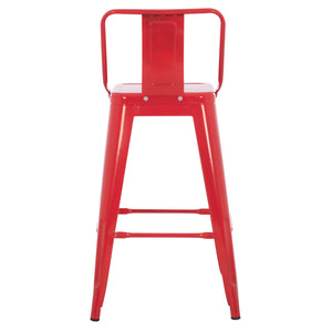 ΣΚΑΜΠΟ ΜΠΑΡ ΜΕΣΑΙΟΥ ΥΨΟΥΣ ΜΕΤΑΛΛΙΚΟ MELITA-PRO HM8574.44 ΚΟΚΚΙΝΟ 43x43x88Υεκ. - Pakobazaar