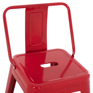 ΣΚΑΜΠΟ ΜΠΑΡ ΜΕΣΑΙΟΥ ΥΨΟΥΣ ΜΕΤΑΛΛΙΚΟ MELITA-PRO HM8574.44 ΚΟΚΚΙΝΟ 43x43x88Υεκ. - Pakobazaar
